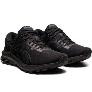 ASICS Woman Size 8 Black Running Shoe